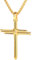 FaithHeart Herren Halskette Goldener Kreuz Anhänger Halskette für Herren Damen Frauen Heilige Symbol Geschenke für Ostern
