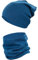 TupTam Mütze und Schal Kinder Set – Weiches Schal Mütze Set Kinder für Herbst und Winter, Farbe: Jeans, Größe: 52-56
