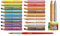 STABILO - Buntstift, Wasserfarbe & Wachsmalkreide - woody 3 in 1 - 18er Pack mit Spitzer und Pinsel & Gold und Silber