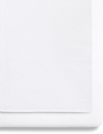 Snüz BD028AL White Bedding set with Cellular Blanket, weiß, 580 g