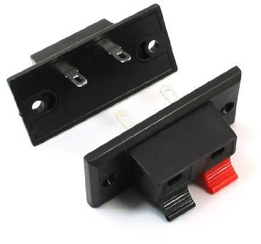 N/A 45 x 21 mm, 2 Positionen, Kabelclip, Push-Stecker, Typ Lautsprecher, Klemmen, 2 Stück