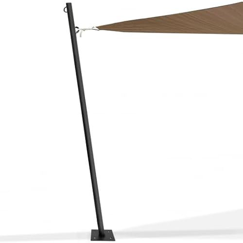 IDMarket - Mástil de fijación para toldo H. 220 CM Poste y Base Acero