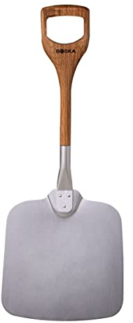 Boska Pala de pizza - Mango corto y patentado - Utilisado con una mano - Aluminio y Roble - 30x74x3 cm