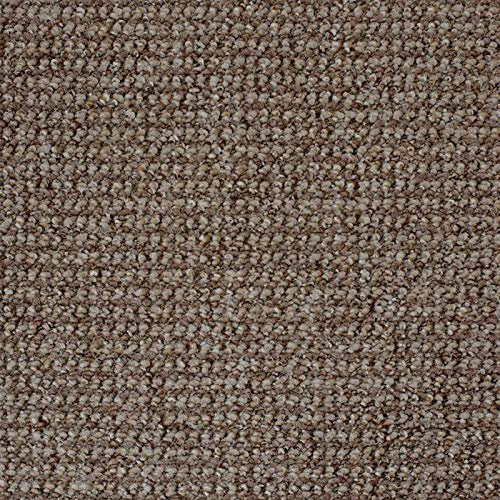 247Floors Marbella Hardwearing Loop Pile Carpet Felt Back Stain Resistant (Dark Beige, 3m x 4m / 9ft 10 x 13ft 1)