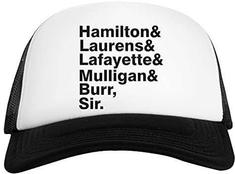 The Hamilton Crew Surname Weiß Schwarz Unisex Baseball Cap White Black