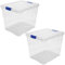 Tradineur - Pack de 2 Cajas de almacenaje, de 35,5 x 41,5 x 35 cm, nº 17, con Capacidad de 35 litros con Tapa para organización del hogar, baúl Organizador(35,5 x 41,5 x 35 cm, Pack de 2)