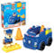 MEGA HDJ33 - Mega Bloks PAW Patrol Polizeiauto-Bausatz, 10 Bauklötze und Sonderteile mit 1 Chase-Figur, Pylonen-Kegel und rollendem Radstand, Spielzeug-Geschenkset für 3-5 Jahre