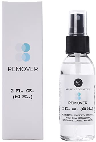 Narrative Cosmetics Removedor de maquillaje sin alcohol para maquillaje activado con alcohol, perfecto para eventos especiales, teatro, películas y Halloween, 2 onzas líquidas (60 ml)