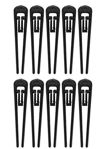 Lockenwickler mit Clips, Lockenwickler mit Selbstgriff für Haarvolumen, Lockenwickler für Langes Haar, Salon-Friseur-Lockenwickler Zum Curling und Haarstyling(10 Drainageclips in einer Packung)