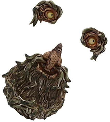 Hoement Dark Tree Root Decoration Tree Face Decor Creative Outdoor Garden Decoration Sculpture Ornaments