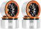 INJORA 1.9 Beadlock Rad Deep Dish Negative Offset 10.4mm CNC Aluminium Felge für 1/10 RC Crawler Auto Axial SCX10 90046 AXI03007 TRX4 VS4-10 Gen8 MST CFX,Orange Schwarz