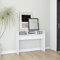 WIFESE Table Console Blanc 105x30x80 cm Aggloméré Console Meuble Table Pliante Console pour EntréE Table à Manger Console Bois Table Pliante Interieur