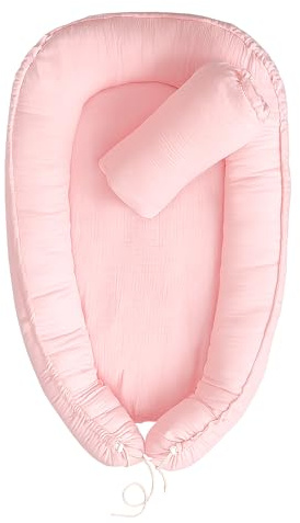 Cutecraft Babybett-Reduzierer für Cocoon-Babybett, herausnehmbare Einlage für Kopfkissenbezug, tragbar, atmungsaktiv, süßes Baby Nest Bamboos Meliboo