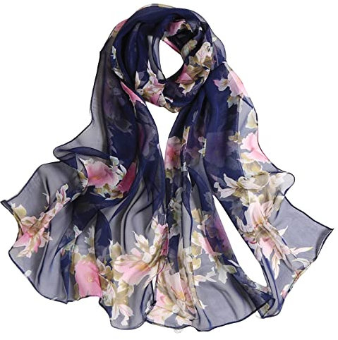 Schaltuch Damen Sommer uni Schal einfarbig Sommerschal Sommer Halstuch Farbverlauf Seide Sommer Loop Verlauf Regenbogen Rainbow Silk Uni Rundschal Schlauchschal Stola Schal leicht Seidenschals