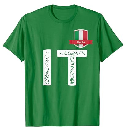Italia Italia Bandiera Umana Lettera I e T Italia Italia Maglietta