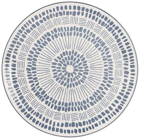 ROCKING GIFTS Plato de Cerámica Estampado 27cm - Ideal para Servir y Decorar - Diseño Único en Tonos Grises y Azules - Resistente y Elegante - Uso Diario y Ocasiones Especiales