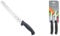 Mercer Culinary M23210, Stainless Steel, Black, 10-Inch Wide Wavy Edge Bread Knife & Victorinox Swiss Classic Paring Knives. Twin Pack