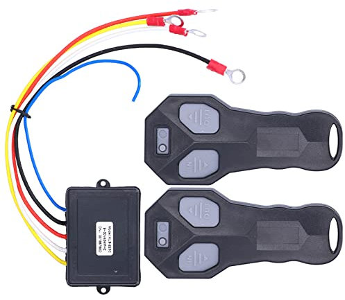 Akozon Mando a distancia, 2 piezas de repuesto eléctrico para cabrestante inalámbrico 12 V para camión ATV universal