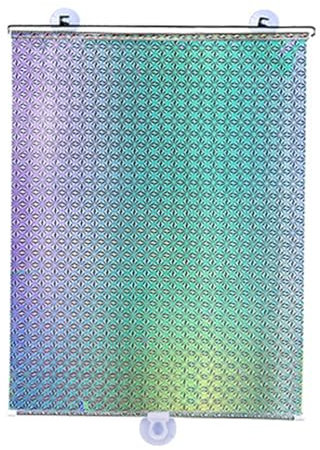 Sonnenschutz rollos, Isolations Verdunkelungsrollos, 40X60cm/68X125cm Privacy Window Blind, Retractable Balcony Sunshade Roller Blinds, Sonnenschutz auto rollo ( Color : Silver , Size : 60X40CM )