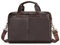 VINBAGGE Aktentasche Herren Businesstasche Leder Männer Handtasche Vintage Laptoptasche Arbeitstasche Umhängetasche Schultertasche Braun für 14 Zoll Notebook Geschenk