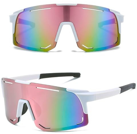 MUSELK Sport Sonnenbrille Herren Damen, Schnelle Brille Fahrradbrille Sunglasses Polarisierte Sonnenbrille für Outdooraktivitäten MTB Rennrad Radfahren Biking Ski Sonnenbrille mit UV400
