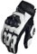 IFIKK Motorradhandschuhe Schwarz Racing Echtes Leder Motorrad Weiß Road Riding Team Handschuh Männer Sommer Winter (Weiß,M)