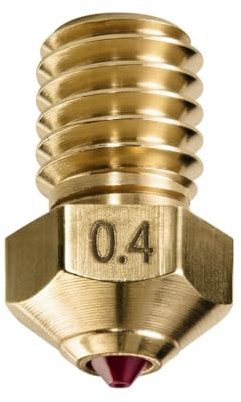 DUROZZLE E3D V6 Rubin-Düse 0,4 mm für Prusa i3 MK3S / MINI, Anycubic i3 Mega/Kobra/Kobra Neo 3D-Drucker und mehr, gehärtet und abriebfest