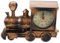 Cabilock Ornament Kreativer Wecker Eisenbahnmotor-Design Desktop-Ornamente Uhr Für Wohnzimmer