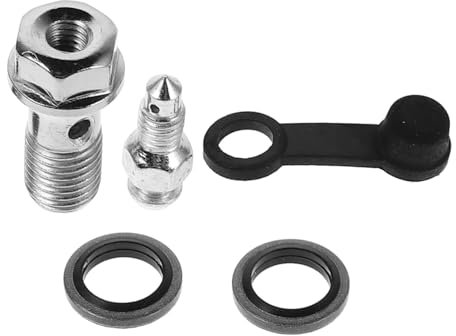 JECOMPRIS Vis De Purge Banjo Avec Capuchon Vis De Purge Étrier Adaptateur Pour -cylindre De Frein Moto
