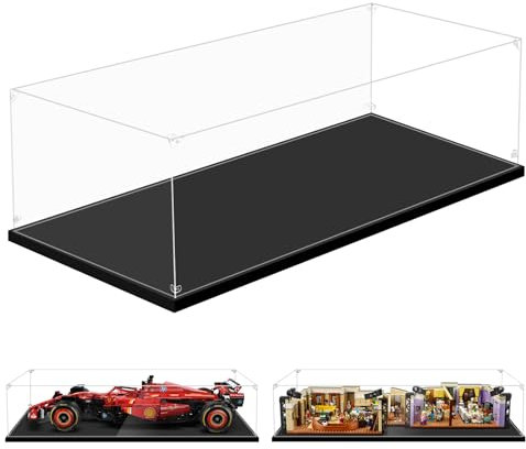 PIPART Display Case for Lego 42141 10292 42171 42206 42207, 27.55x13.77x5.9inch (70x35x15cm), ONLY Display Case, Lego Model NOT Included