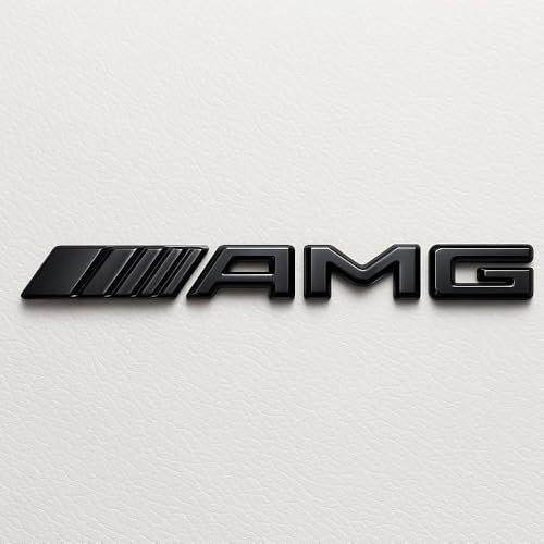 AMG Badge Emblem Aufkleber für A-Klasse, Auto Aufkleber,Logo Abziehbilder Emblem Abzeichen AutoaufkleberSchriftzug Karosserie Emblem Zeichen Zubehör,Black