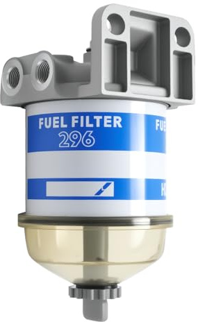 Ollanoos Diesel Kraftstofffilter Wasserabscheider, Ersatz für CAV296 Dieselmotoren Marineboot Traktoren elektrische Generatoren, für Massey Ferguson 133 135 140 140 145 165 165 168 175 178 185 188 230