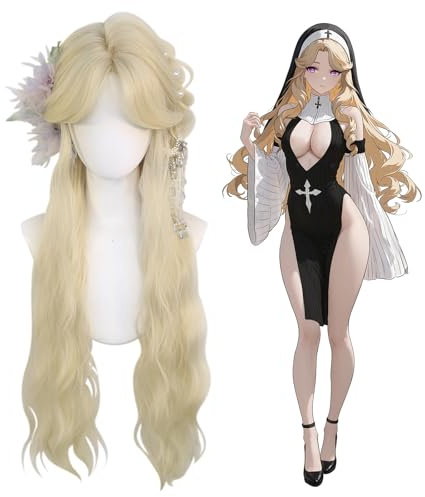 KORURACLUB Anime Wig Pink Wigs for Cosplay Wig Gradient wigs Lolita Party wig Halloween Cosplay Props(No accessories included)(HanaHime)