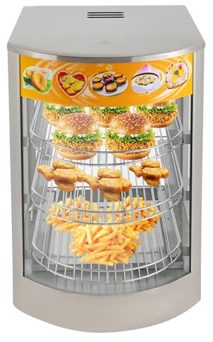 HongKKon Gärschrank, 3-Etagen Warmhaltevitrine Speisenwärmer 220V 800W Speisenwärmer, Edelstahl Racks und Stahltablett, 30-85℃, Wärmeschrank kann in Kantinen, Bäckereien, Cafés