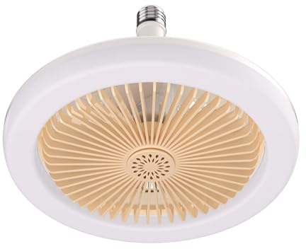 Shenrongtong Ventilador De Araña,Ventilador De Baño Con Luz,Mini ventilador de techo LED para dormitorio - de techo silencioso, pequeño ventilador de para dormitorio, habitación de
