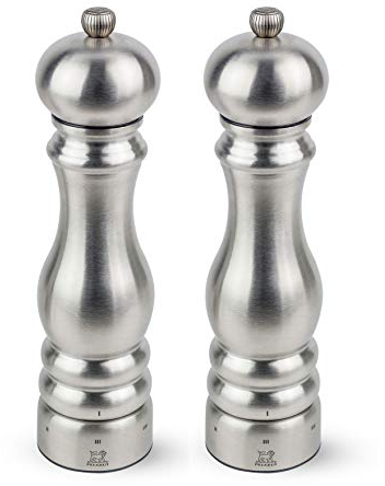 Peugeot Paris Chef U'Select Ensemble de moulin à poivre et sel en acier inoxydable 22,9 cm
