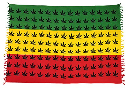 Ciffre Sarong Pareo Wickelrock Strandtuch Tuch Schal Wickelkleid Strandkleid Blickdicht Rasta Smoke