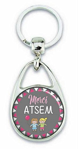 Angora Porte clés Merci Atsem