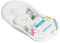 Tega Baby ® SET 5-teilig Badewanne Badesitz für Baby, ab 0 Monate mit eingebautem Thermometer - Anti-rutsch, GESCHENK für Neugeborene (allein, Eule - weiß)