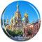 Weekino Retter auf dem vergossenen Blut St. Petersburg 2 Russland Kühlschrankmagnet 3D Kristallglas Tourist Stadt Reise Souvenir Sammlung Geschenk Starke Kühlschrank Aufkleber