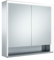 Keuco Spiegel-Schrank mit Variabler LED-Beleuchtung, Badezimmer-Spiegelschrank, mit Aluminium-Korpus, mit 2 Türen, 80x73,5x16,5 cm Royal Lumos