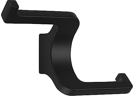 SOTECH Doppelhaken BILL schwarz matt 107,5 x 64,5 x 38,5 mm mit verdeckter Montage Garderobenhaken aus der BlackLine Kollektion