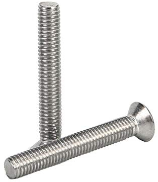 Senkkopf-Kreuzschraube aus Edelstahl 304, Flachkopf-Kreuzschraube, Senkkopfschraube, M10 * 80 mm (10 Stück)