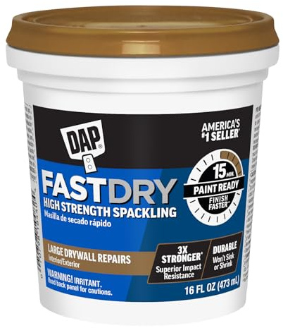 DAP Fast Dry Premium Spackling, Off White, 16 Oz (7079818440)