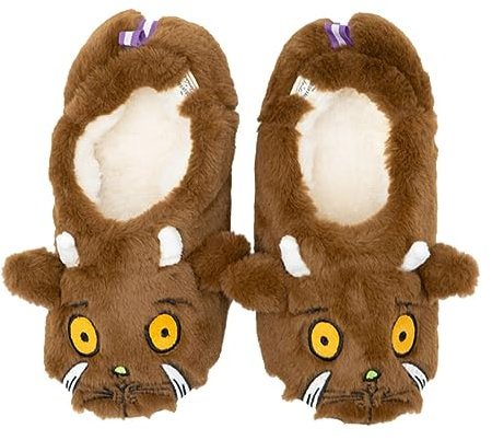 Joules Unisex Baby Jnr Slippet Slipper, Brown Gruffalo, Large UK Child