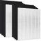 Nyingchi D480 H13 True HEPA Filtro di ricambio a carbone attivo D4, compatibile con purificatore d'aria Winix D480, filtro D4, n. 1712-0100-00, include filtri HEPA e carbone attivo di grado H13 (2+8)