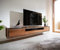 DELIFE TV-Board Stonegrace Akazie Braun 240 cm Steinfurnier 2 Türen 2 Schubladen 1 Fach