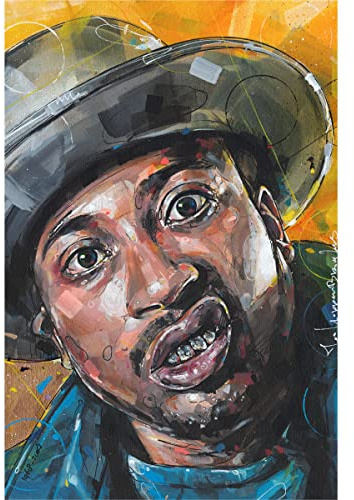 JosHoppenbrouwers Kunstdruck auf Leinwand, Motiv: Ol' Dirty Bastard, Wu Tang Clan, 40 x 60 cm