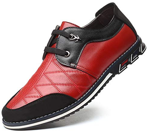Zapatos Derby Brogue Oxford con Cordones Mocasines Clásicos Hombre Zapatos de Cuero Boda Negocios Calzado Informal Cómodas