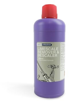 Clearly | Limescale Remover & Descaler (concentrated Formula) - 1000ml - Ideal for Bathroom Surfaces, Kitchen appliances, Sinks & Taps, Tiles, Washing Machines